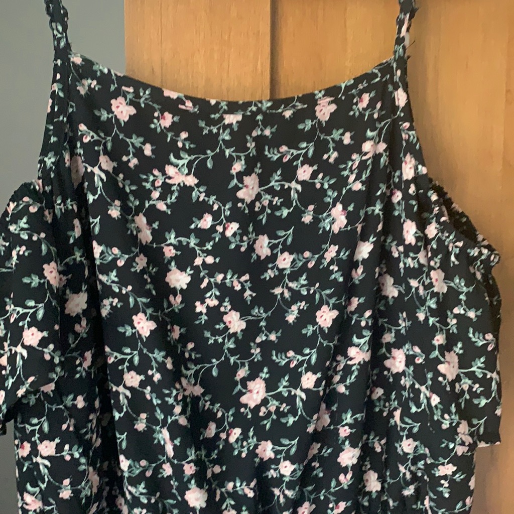 Summer Fun Girls Flower Pattern Jumpsuit